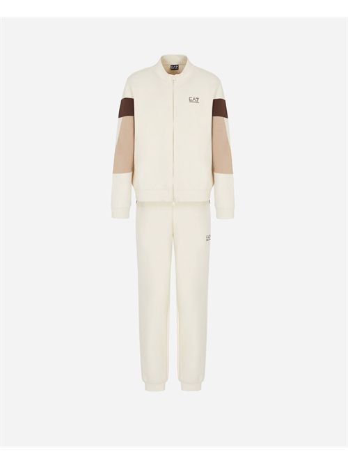 Tuta uomo EA7 fullzip a blocchi di colore EMPORIO ARMANI EA7 | 7M000282-AF12660U1112